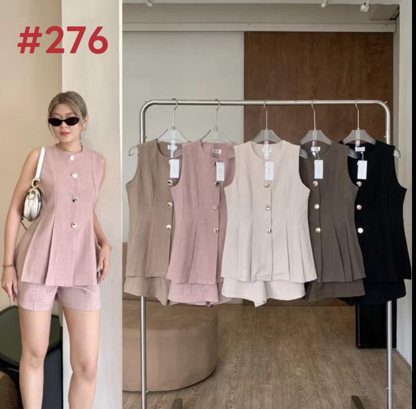 276 Brown | Cotton Terno Short Brown