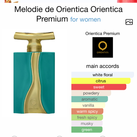 Melodie de Orientica Orientica Premium