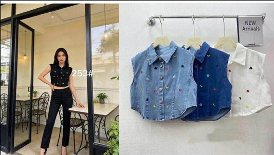 253 | Denim Sleeveless
