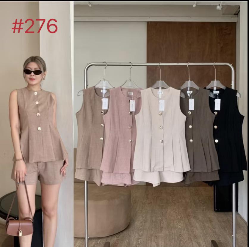276 Brown | Cotton Terno Short Brown