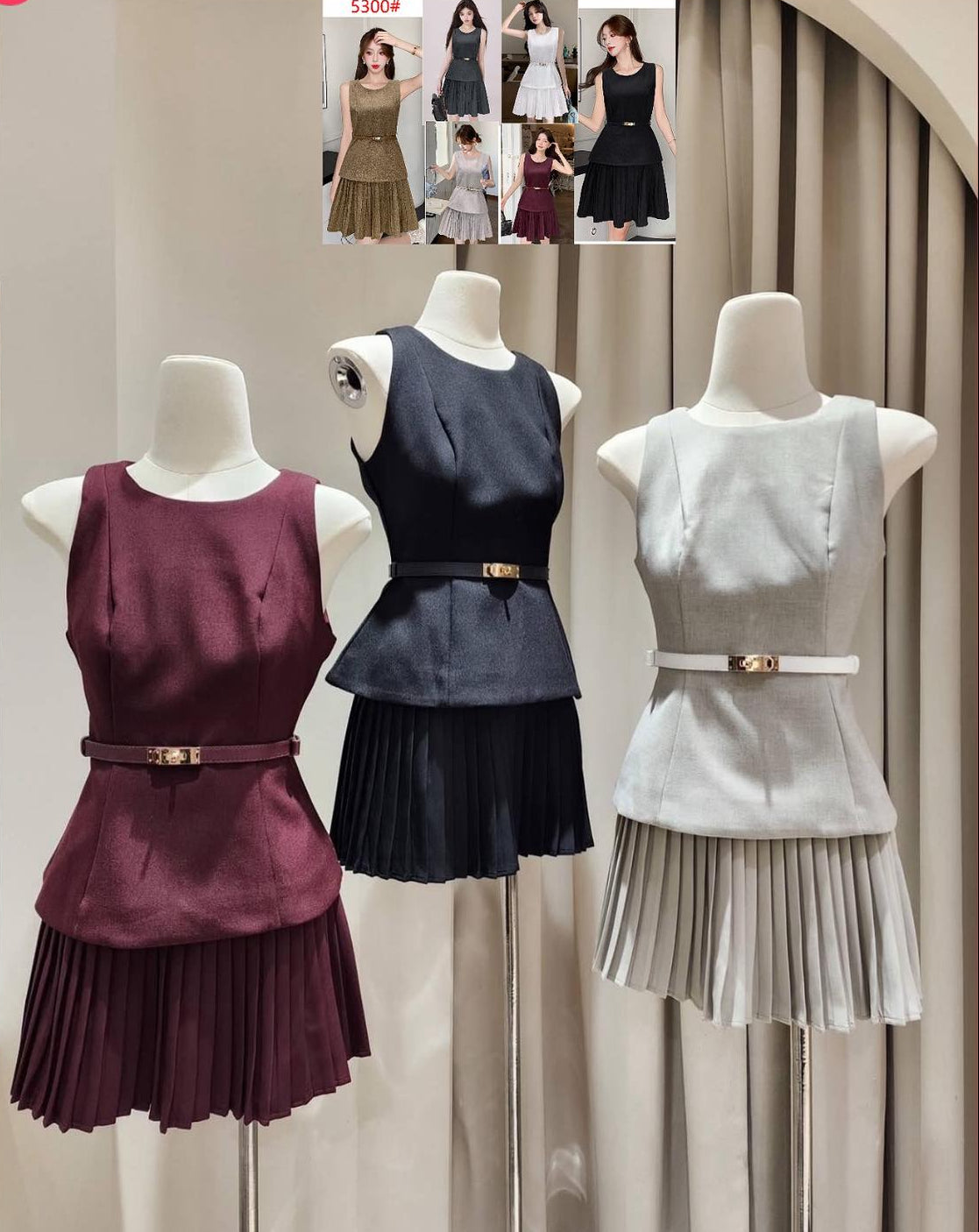5300 Terno Mini Pleads Skirt