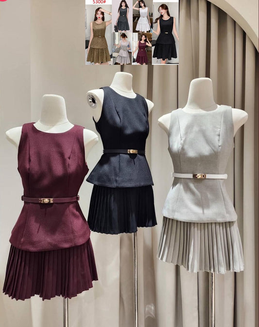 5300 Terno Mini Pleads Skirt