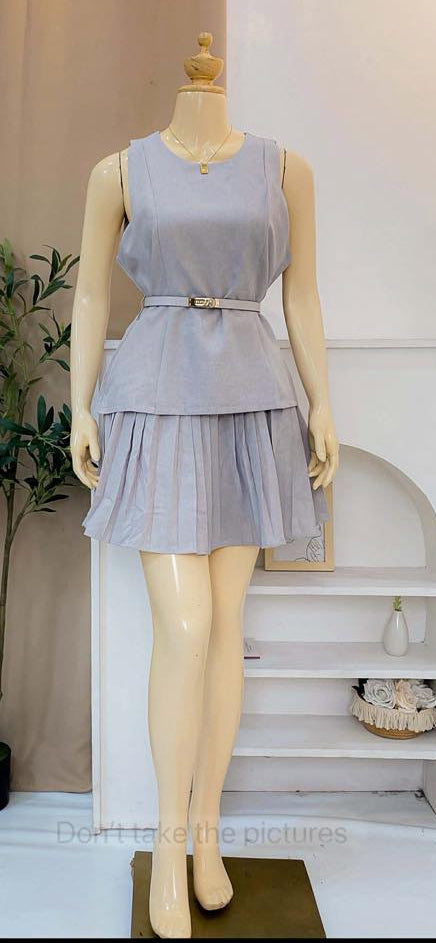 5300 Terno Mini Pleads Skirt