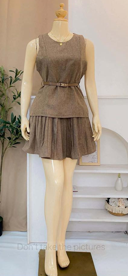 5300 Terno Mini Pleads Skirt