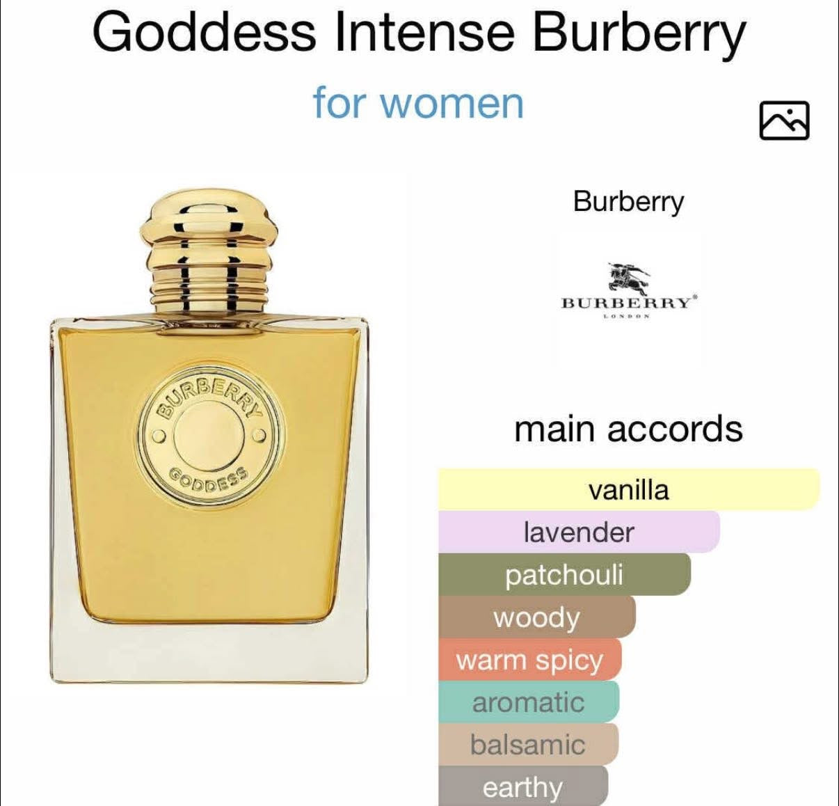 Goddess Intense Burberry