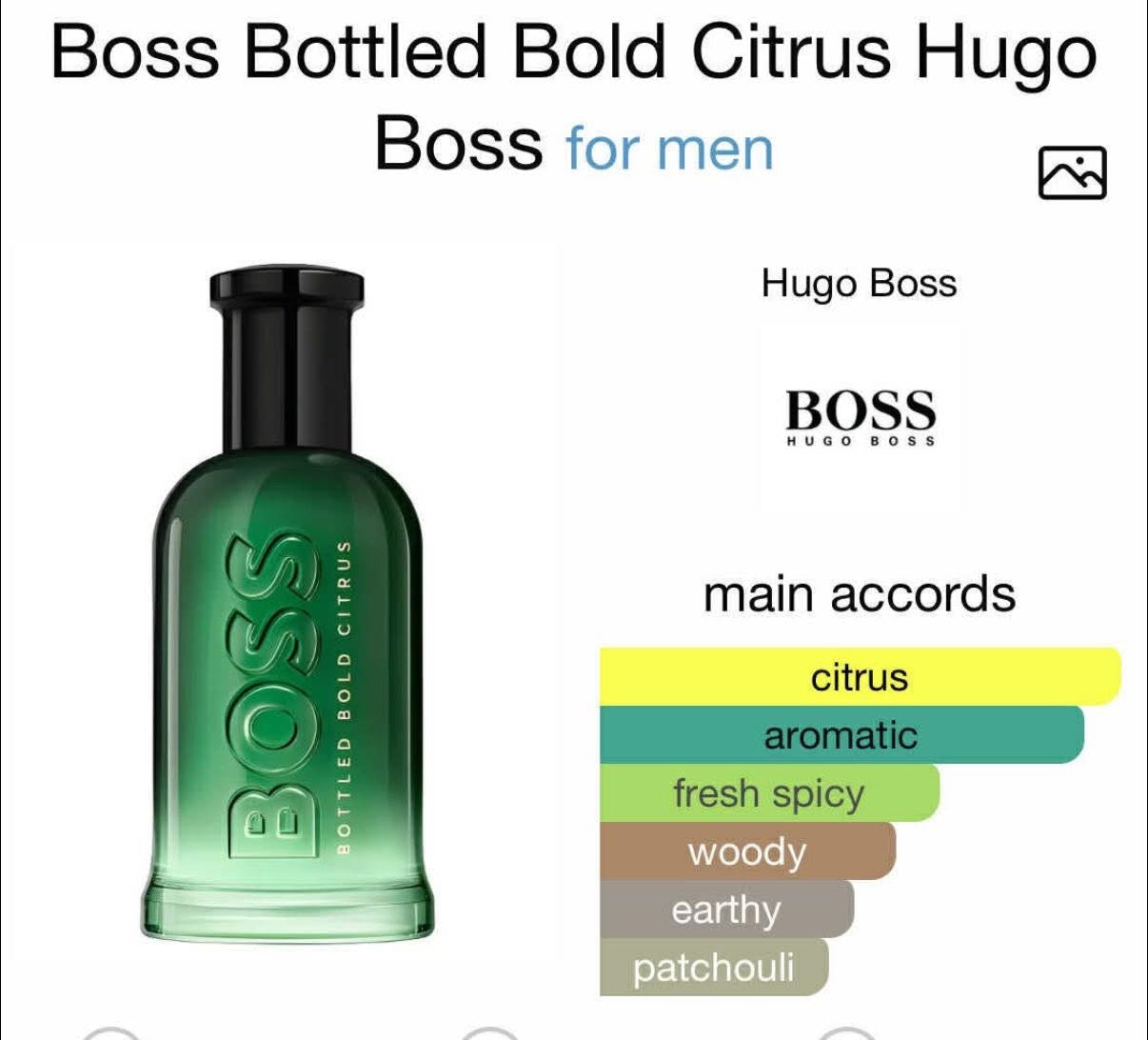 Boss Bottled Bold Citrus Hugo Boss