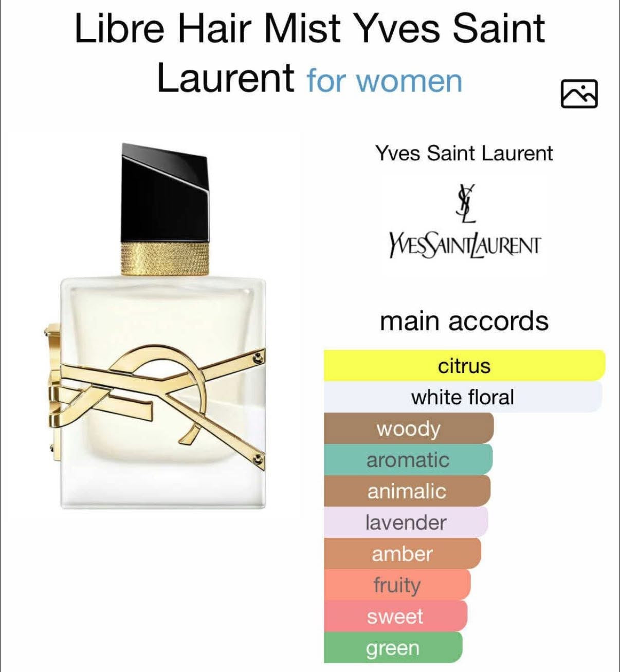 Libre Hair Mist Yves Saint Laurent